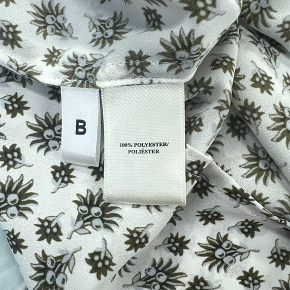 Ann Taylor Womens Flora Print Long Sleeve Half Button Blouse Sz Medium - Picture 4 of 8